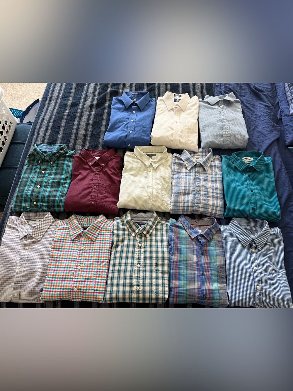 13 Assorted Men's Long Sleeve Button-Down Shirt XL
